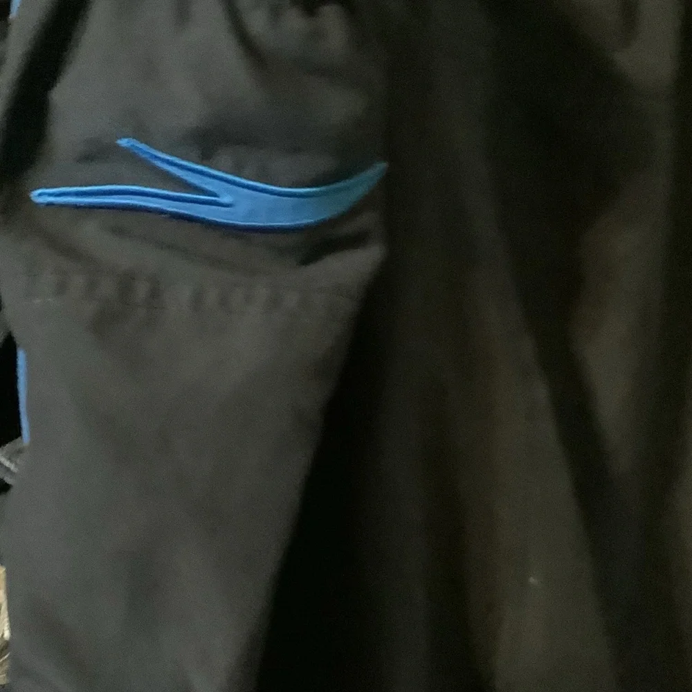 Speedo Dark Swim Shorts‎ with Blue Highlights